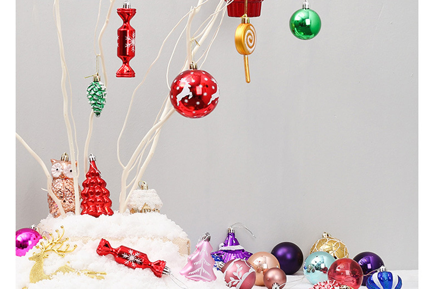 **Christmas Decorative Ball/Snowflake Set**