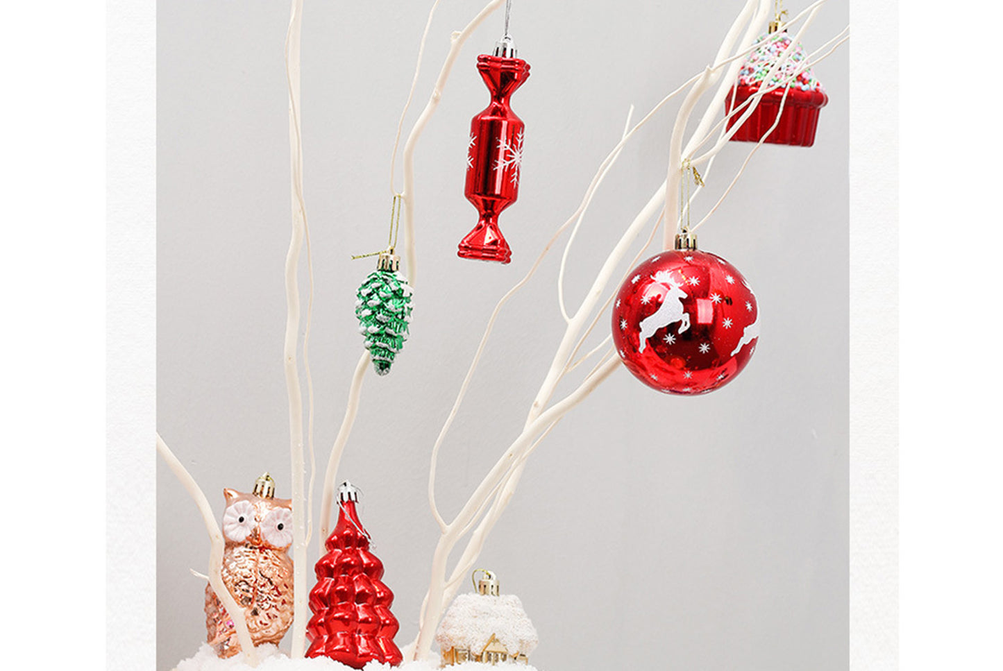 **Christmas Decorative Ball/Snowflake Set**