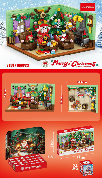 Christmas Room 669PCS [24 Small Boxes]