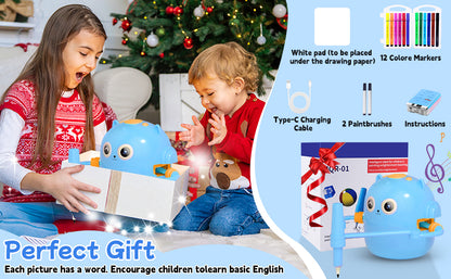 **Smart Children's Drawing Robot (with Pen and Card Insertion)**