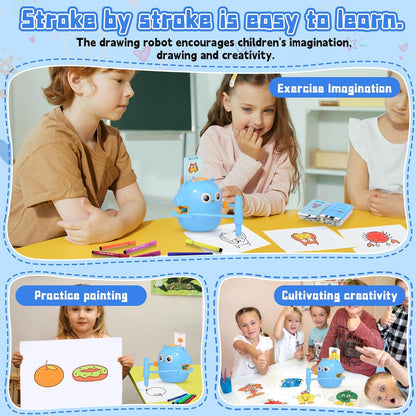 **Smart Children's Drawing Robot (with Pen and Card Insertion)**