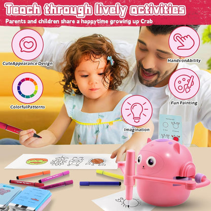 **Smart Children's Drawing Robot (with Pen and Card Insertion)**