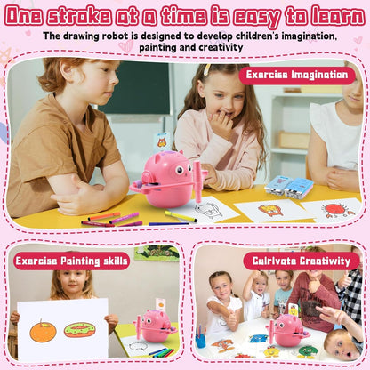 **Smart Children's Drawing Robot (with Pen and Card Insertion)**