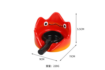 **Calcifer Candlestick Night Light | Resin Flame Home Decor**