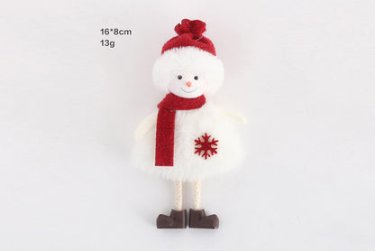 **Christmas Plush Doll Pendant Set**