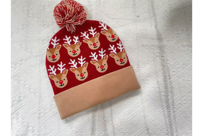 **Christmas Light-Up Wool Hat (Winter Warm Jacquard Knit Hat)**