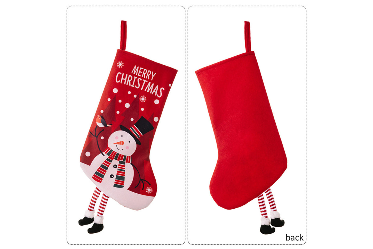 **Christmas Hanging Stockings (4 Colorful Printed Gift Stockings)**