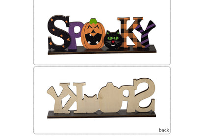 Halloween Wooden Letter Ornaments