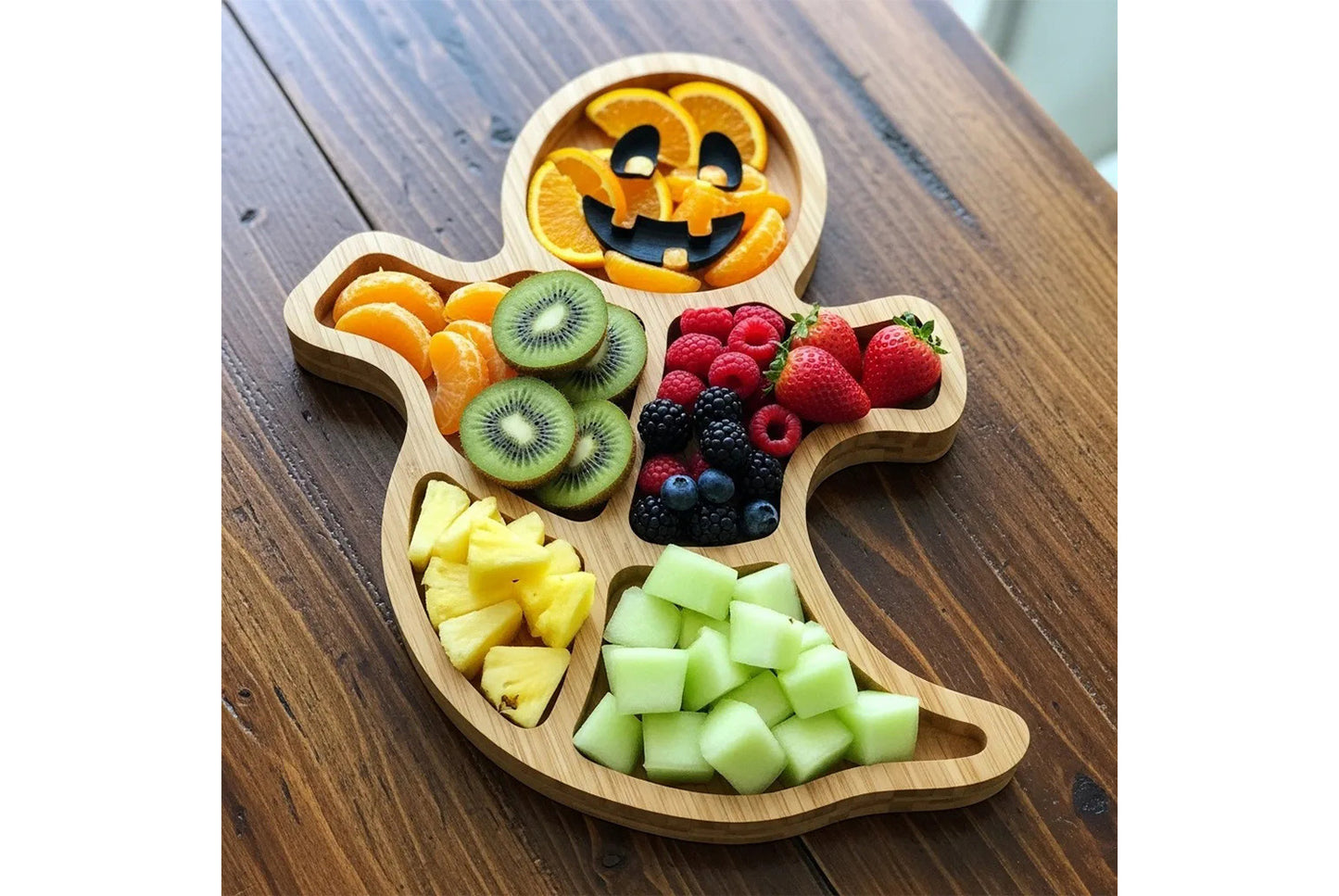 **Halloween Themed Wooden Charcuterie Platter**