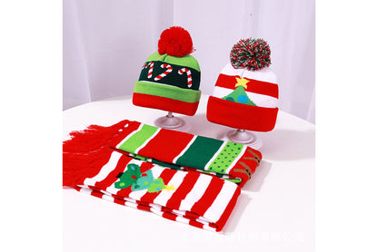 **Christmas LED Light Reindeer Jacquard Scarf**