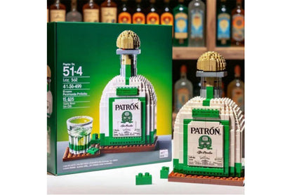 **High-End Simulated Whiskey Bottle Building Block Set**