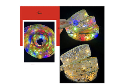 **Christmas Ribbon LED String Lights**