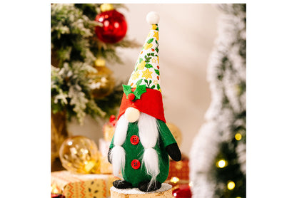 **Christmas No-Face Rudolph Doll Figurine**