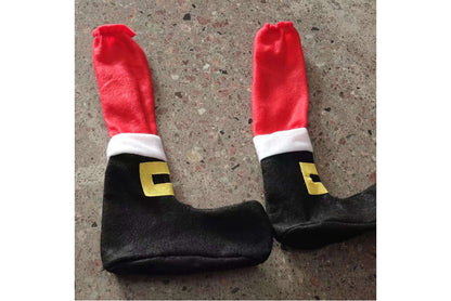 **All-Red Christmas Chair Leg Covers**