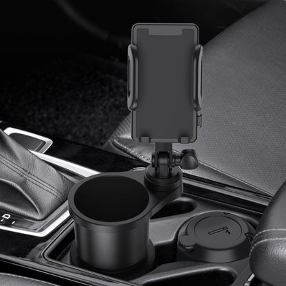 Car two-in-one mobile phone cup holder