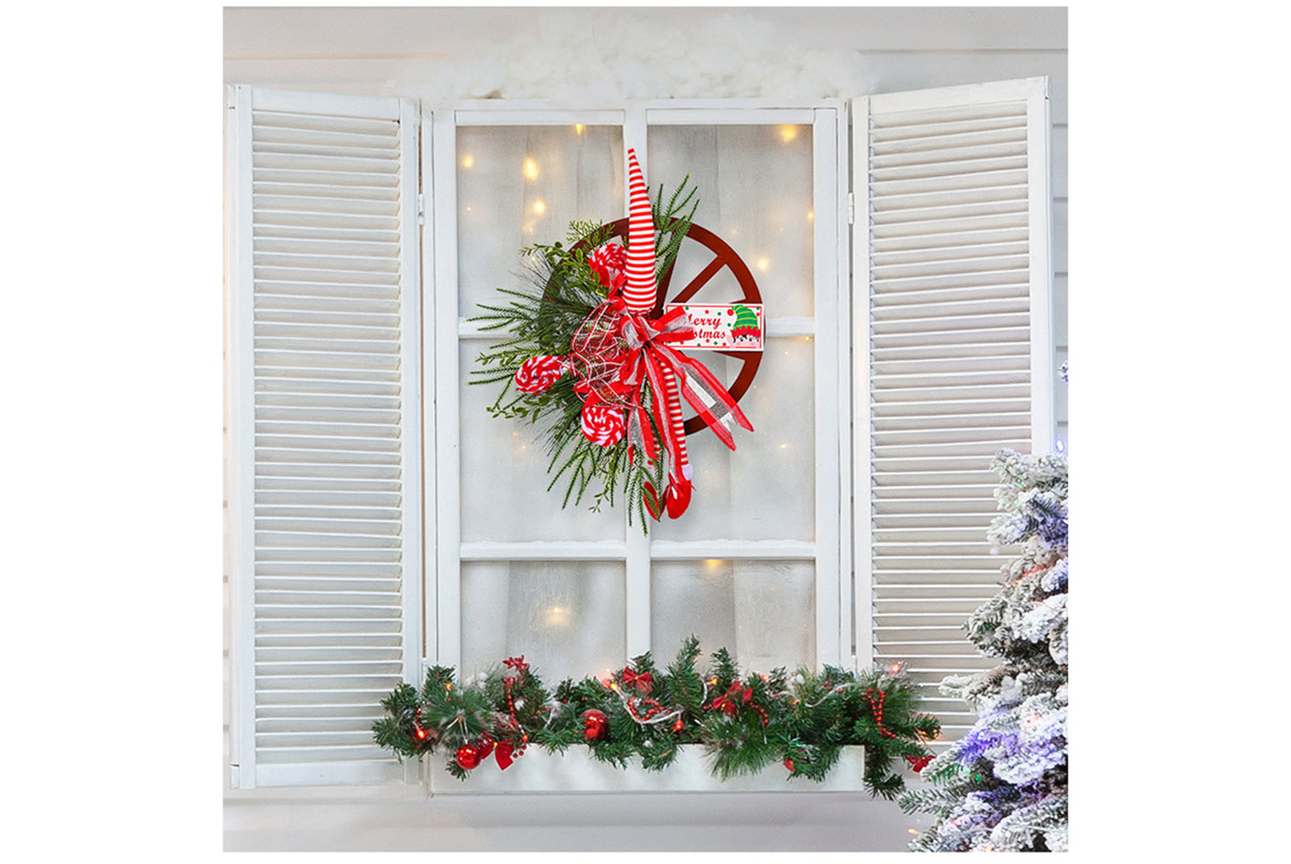 **Creative Christmas Elf Foot Wreath Ornament**