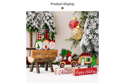 **3D Dwarf Wooden Christmas Ornament**