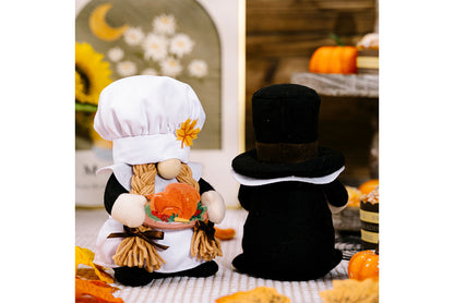 **Thanksgiving Chef Rudolph Doll | Pumpkin Gnome Doll**