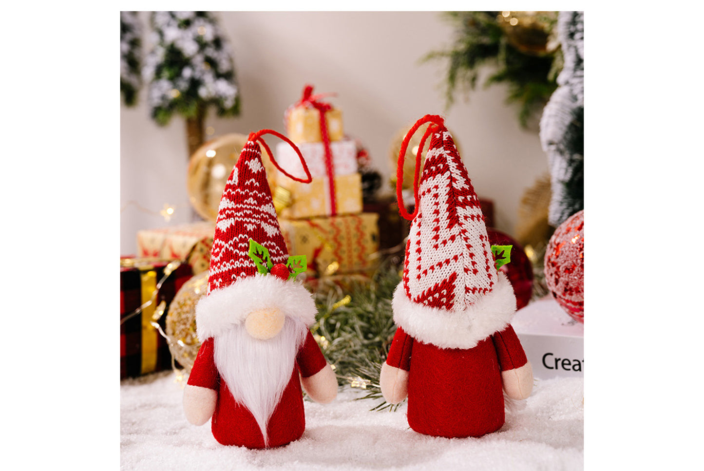 **Christmas Tree Pendant with Lights, Stars, Stripes, and Forest Elder**