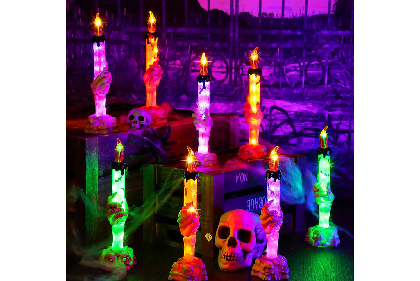 Halloween LED Ghost Hand Candle | Ghost Festival Themed Decoration Props