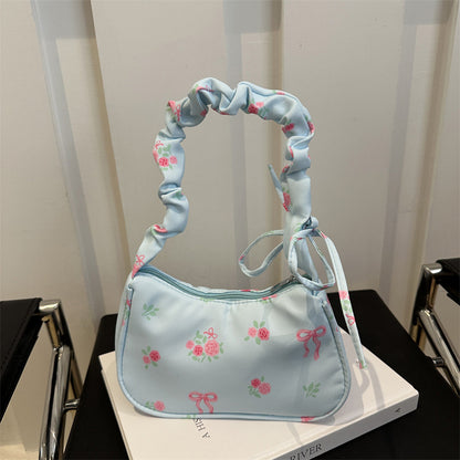 Single shoulder handbag small square bag
