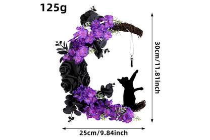 Halloween Moon Cat Garland