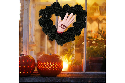 Halloween Bloody Hand Ivy Wreath