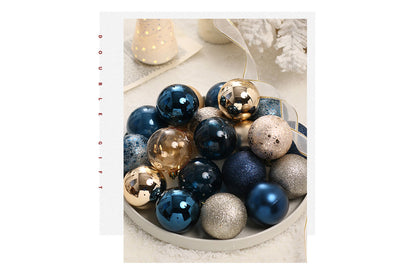 **12 Exquisitely Painted Christmas Ball Gift Box Ornaments**