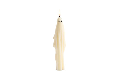 **Flameless Ghost Taper Candle | Halloween Ghost Ornament**