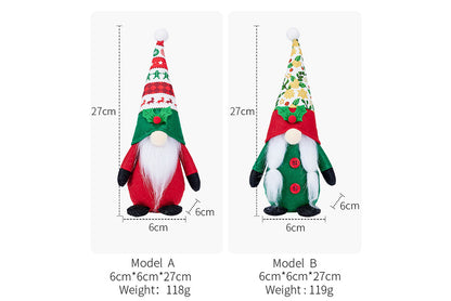 **Christmas No-Face Rudolph Doll Figurine**