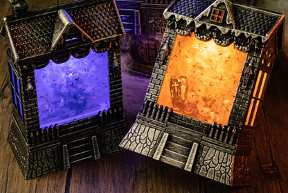 **Halloween LED Light-Up Wind Lantern | Ghost Festival Scene Decoration Props**