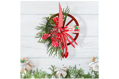 **Creative Christmas Elf Foot Wreath Ornament**