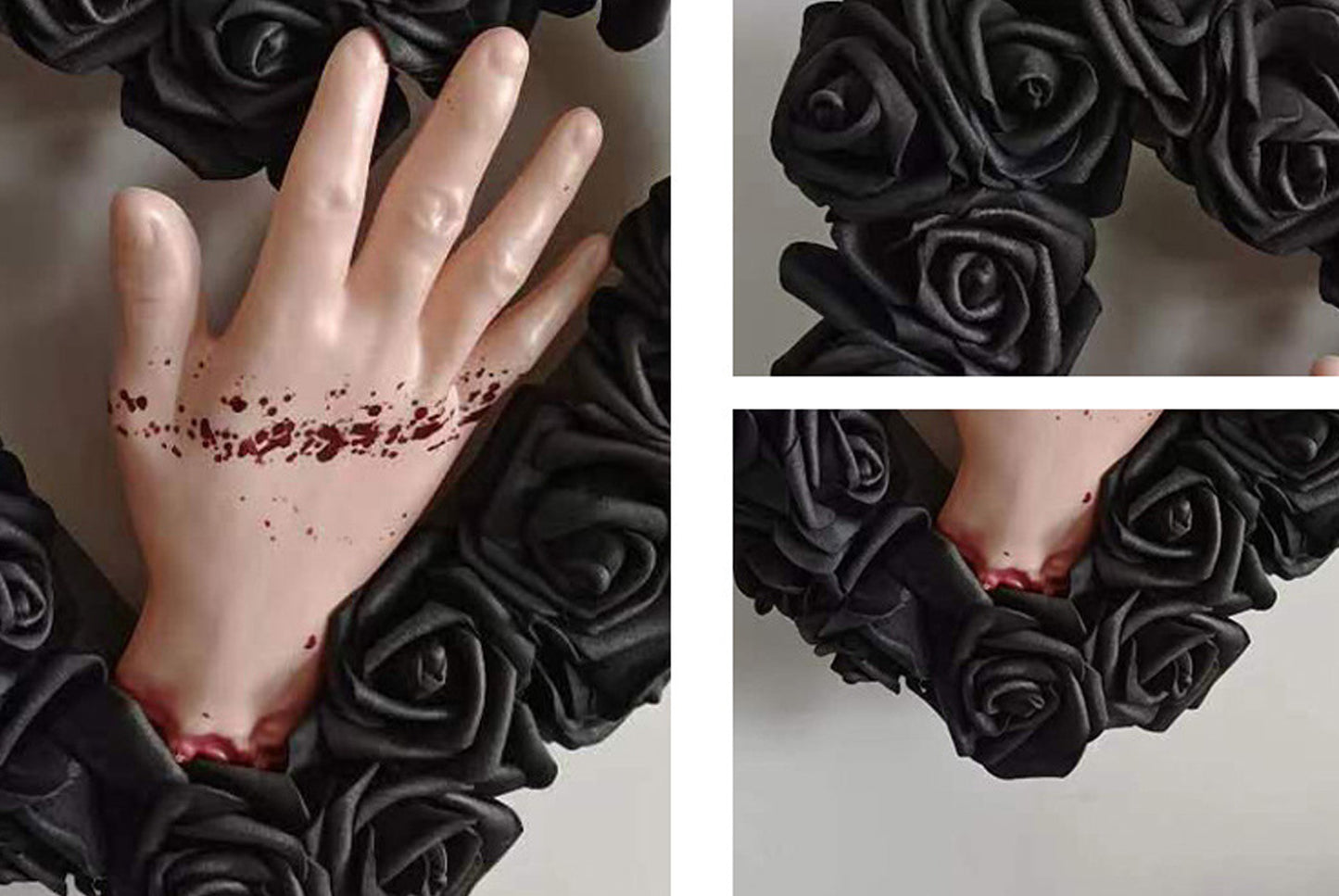Halloween Bloody Hand Ivy Wreath