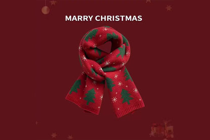 **Christmas Thick Knitted Scarf (Autumn/Winter Warmth Essential)**