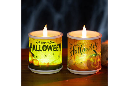 Halloween Electronic Candle Light | Horror-Themed Decorative Ornaments