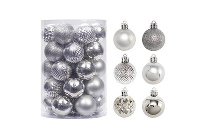 **4cm/34 pcs Tube of Special-Shaped Christmas Balls**