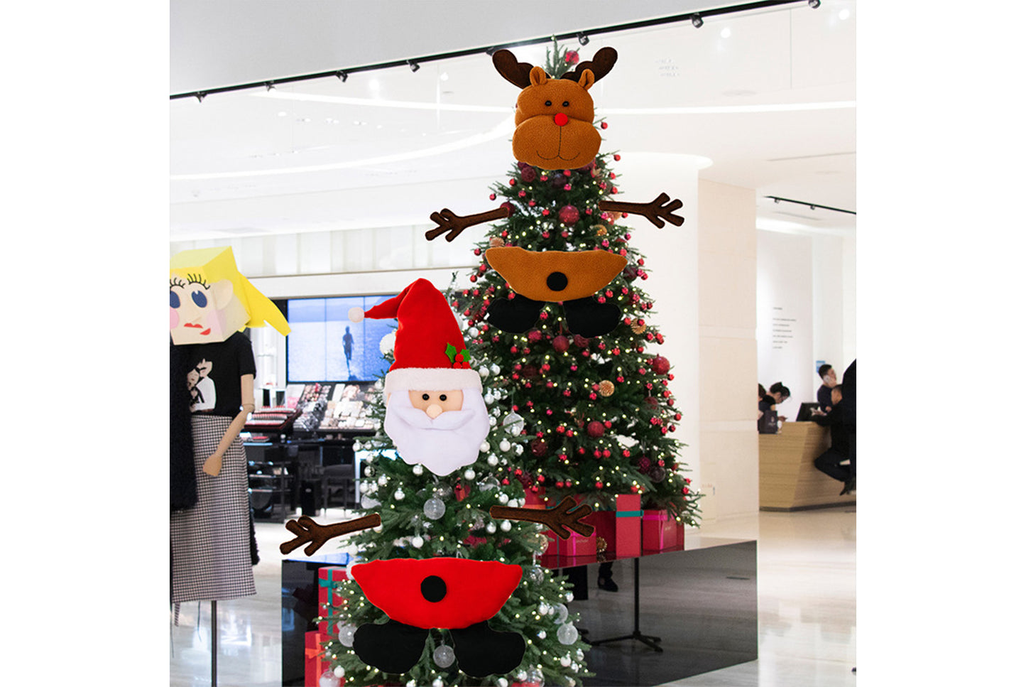 **Christmas Tree Top Star Creative Ornament Doll**