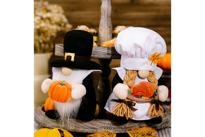 **Thanksgiving Chef Rudolph Doll | Pumpkin Gnome Doll**