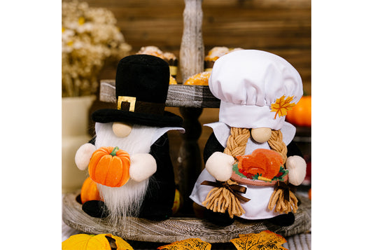 **Thanksgiving Chef Rudolph Doll | Pumpkin Gnome Doll**