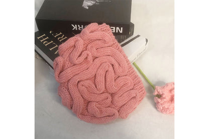 **Funny Brain Flower Knitted Hat (Autumn/Winter Warm Wool Hat)**