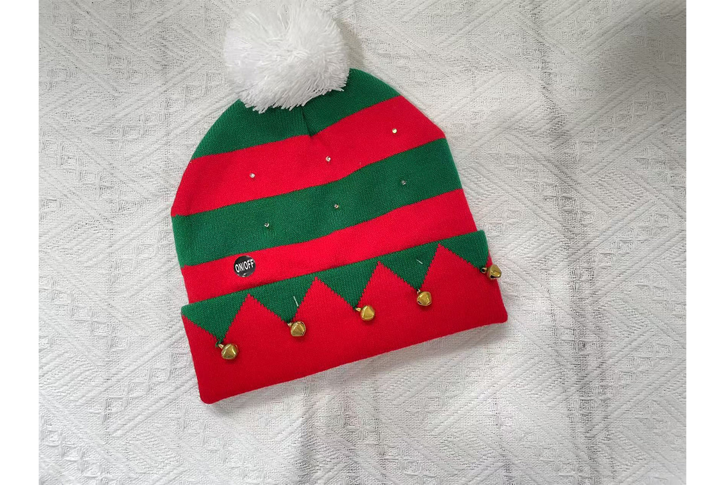 **Christmas Light-Up Wool Hat (Winter Warm Jacquard Knit Hat)**