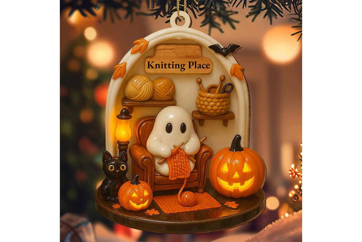 **Halloween Spooky Ornament Halloween Spooky Acrylic Hanging Ornament**