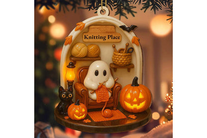 **Halloween Spooky Ornament Halloween Spooky Acrylic Hanging Ornament**