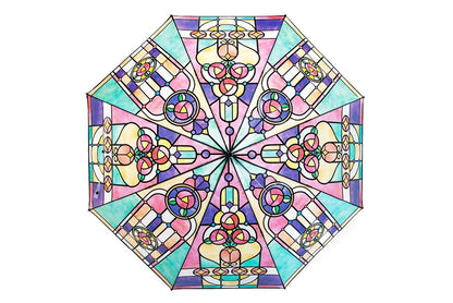 **Church Glass Tri-Fold Automatic Transparent Umbrella**