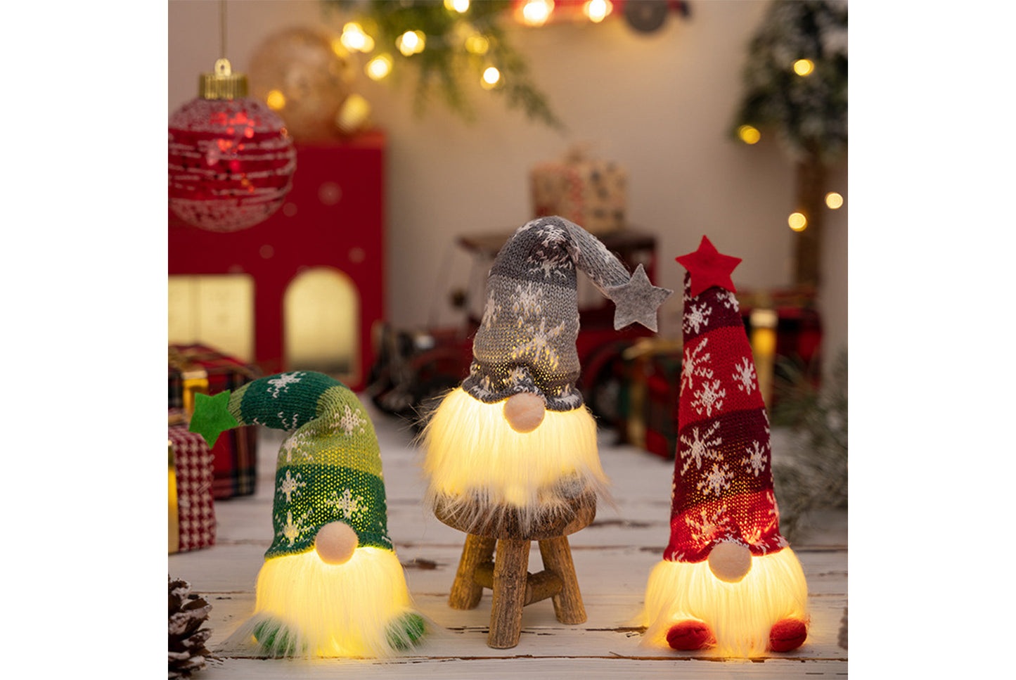 **Christmas Faceless Goblin Doll Set (with Lights)**
