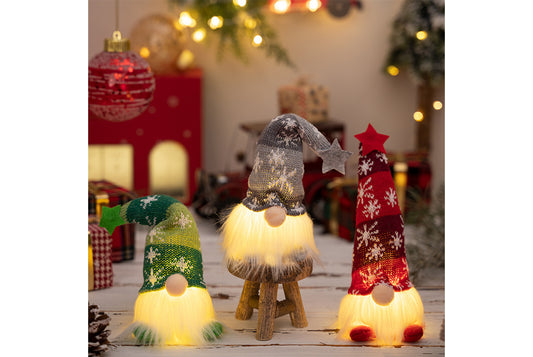 **Christmas Faceless Goblin Doll Set (with Lights)**