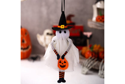 **Halloween Fabric Pendant | Pumpkin Ghost Black Cat Skull Theme Decoration**