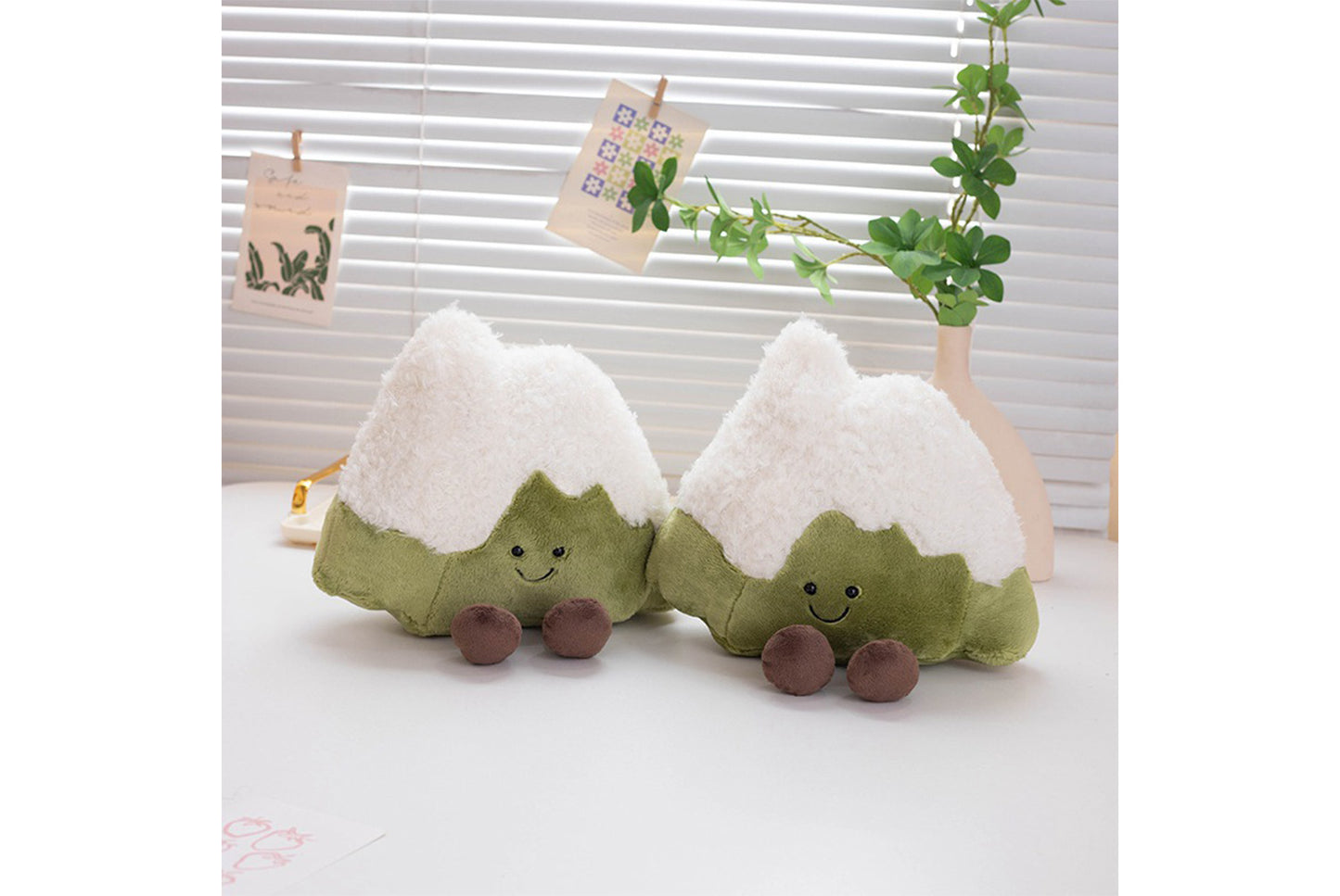 Realistic Snow Mountain Plush Toy