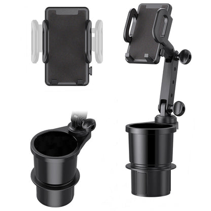 Car two-in-one mobile phone cup holder