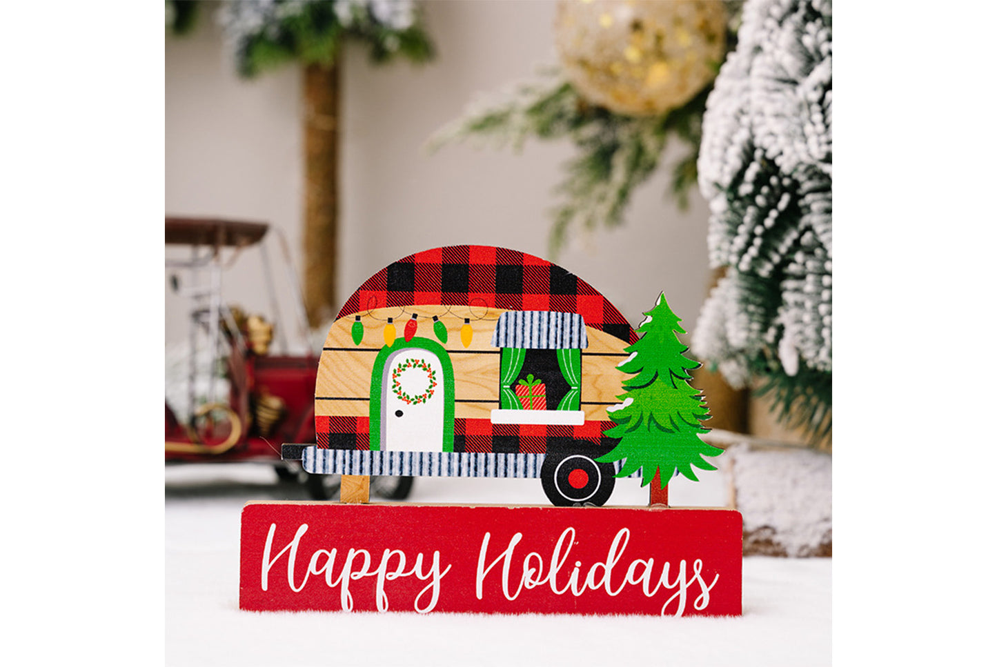 **3D Dwarf Wooden Christmas Ornament**